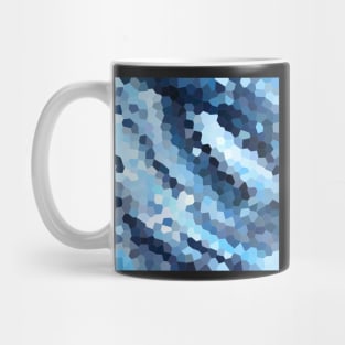 Blue Wave Geometric Mug